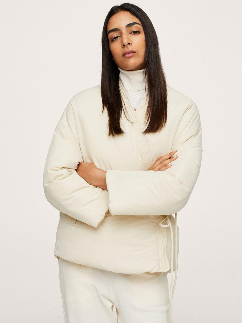 Mango Quilted Cross Jacket